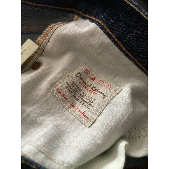 DAVID KAHN Jeanswear Distressed Bootcut Denim Jeans sz 2P - Picture 6 of 9